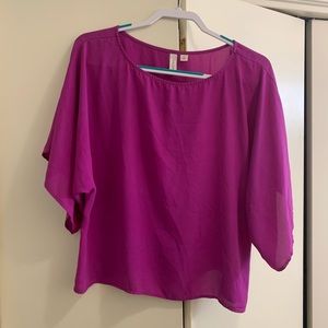 Tacera Hot pink top size L